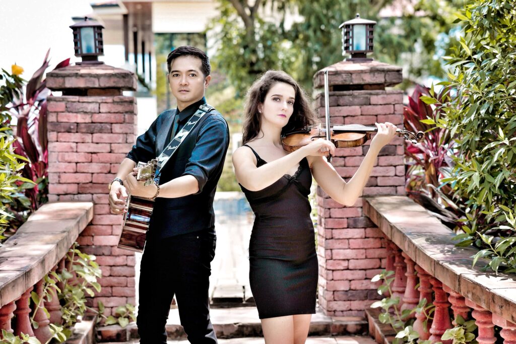 duet muzyczny skrzypce i gitara na wydarzenia