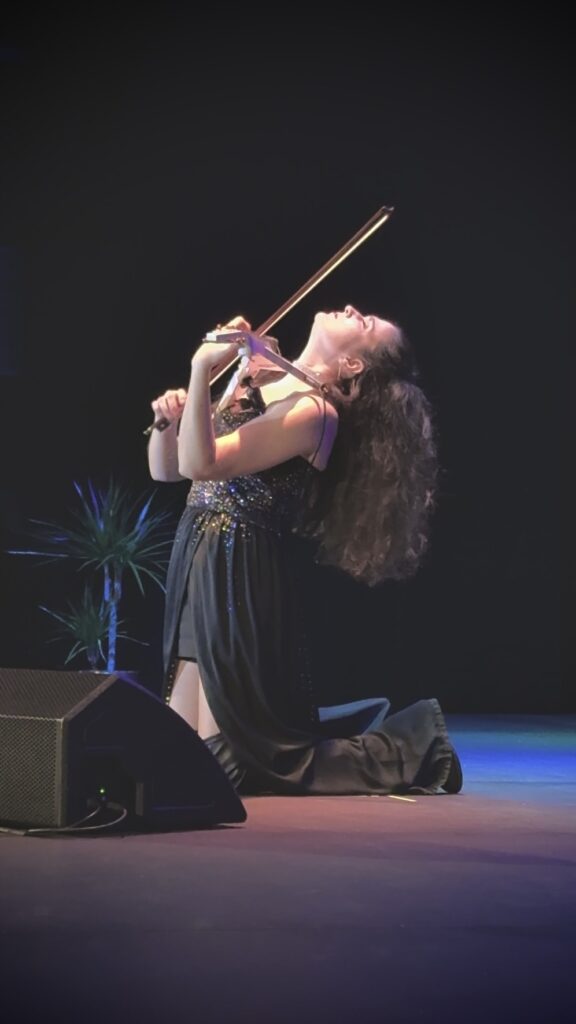 electric violin rock show